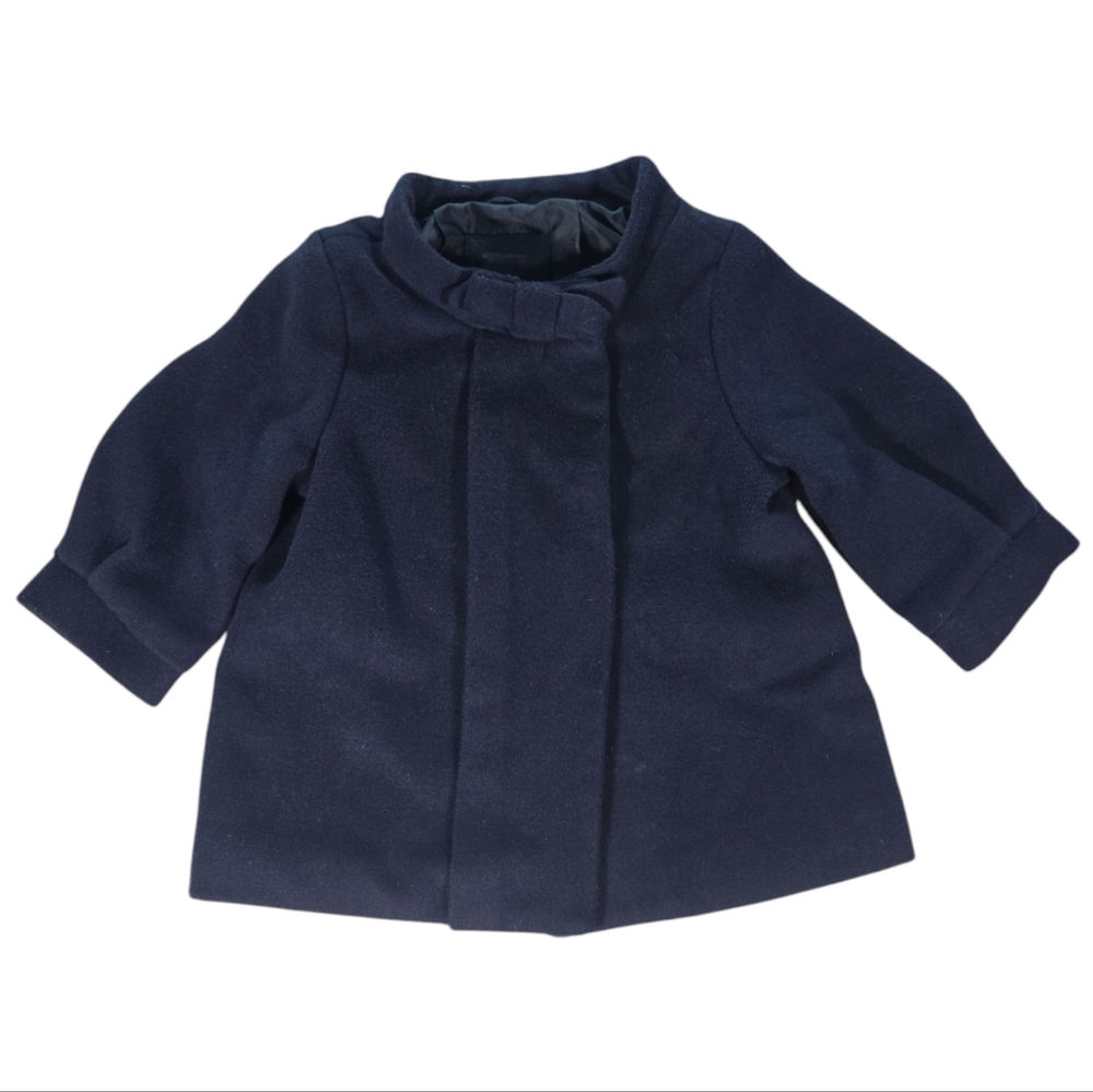 Baby Gap Infant 6-12 Month Navy Blue Peacoat Winter Elegant Dressy Christmas EUC